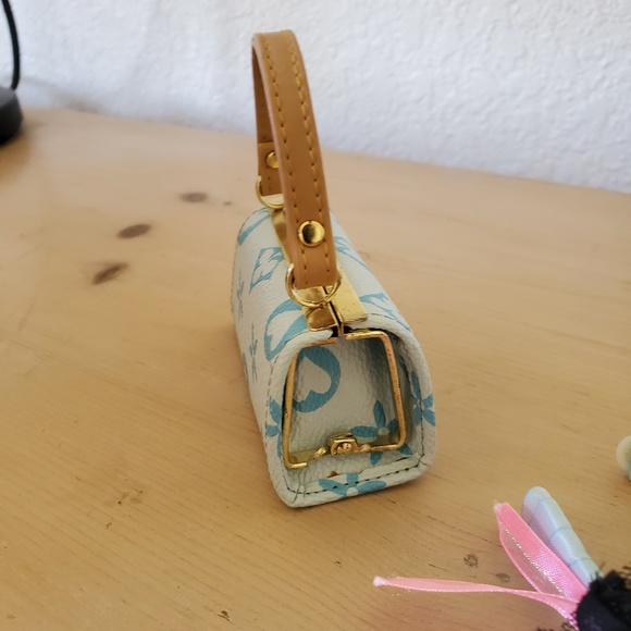 American Girl Designer Faux Pebble Leather Handbag & Headband Vintage Early 2000 - Picture 7 of 7